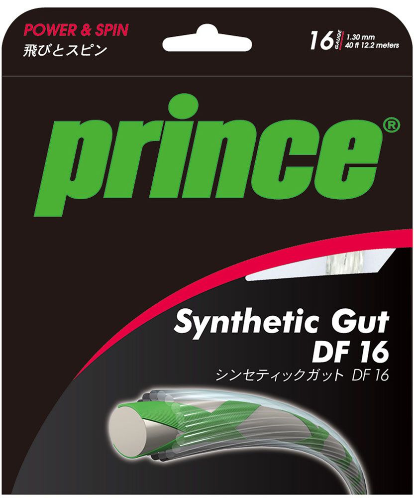 人気定番，HOT プリンス Prince テニス シンセティックガットDF16 5ヶセット 硬式テニス ガット ストリング 部活 チーム クラブ トレーニング ラケット メンテナンス 高反発 トータルバランス  7J72001 - ガット