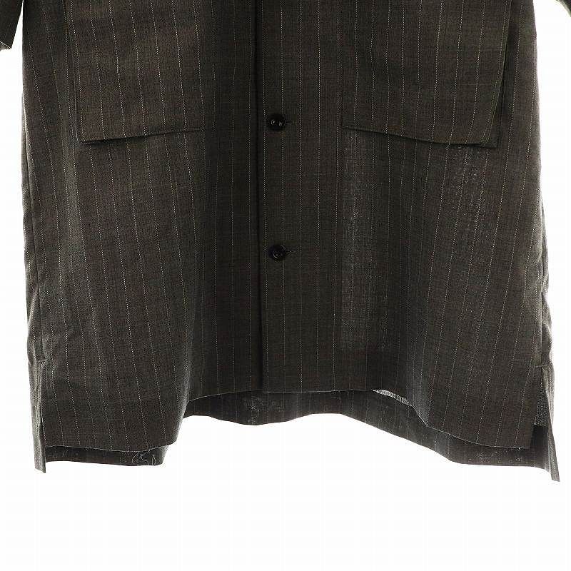 サカイ sacai 24SS Chalk Stripe Shirt チョークストライプ半袖シャツ 