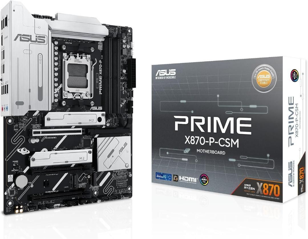 920253 ASUS PRIME X870-P-CSM AMD 動作 済み