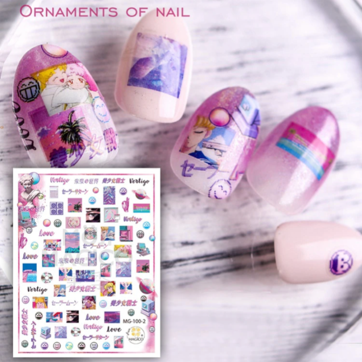 メルカリshops Sailor Moon Nail Seal