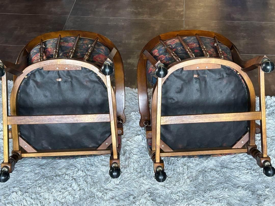 カリモク karimoku アームチェア ヴィンテージチェア 2脚セット GZ MARWIL-DEMENAGEMENTS_CH