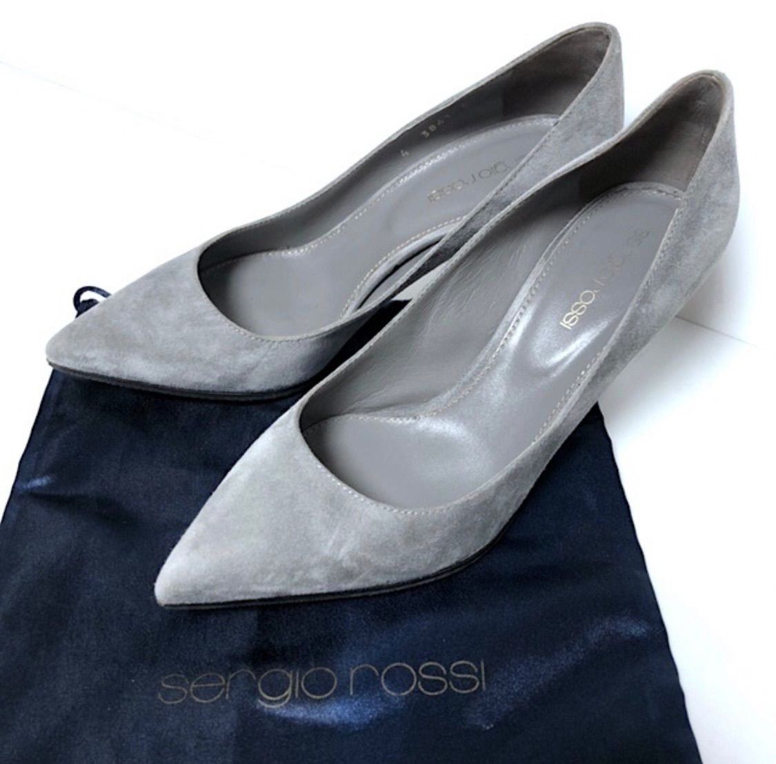 Sergio Rossi セルジオロッシ 未使用 グレースエード パンプス 36