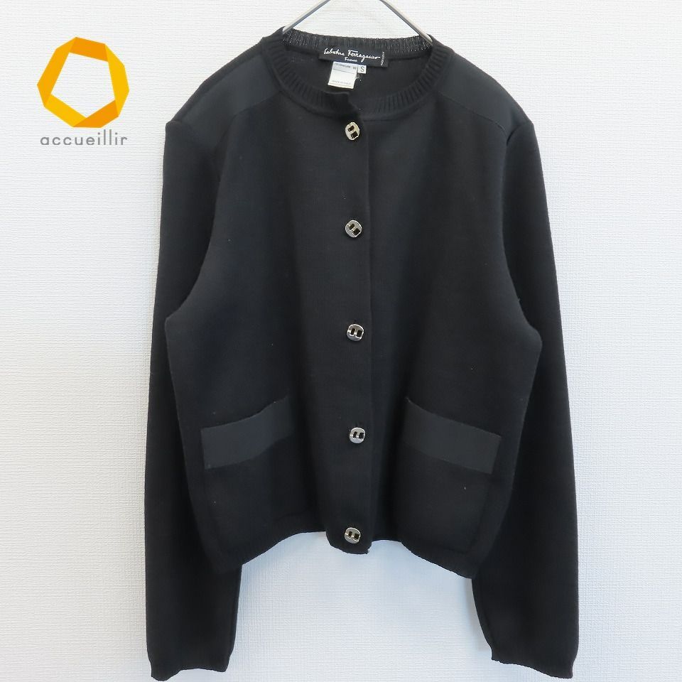 サルヴァトーレ フェラガモ Ferragamo イタリア製 ニット カーディガン  