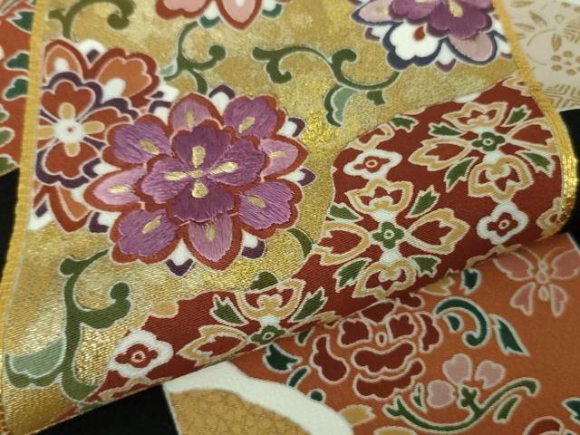 平和屋着物■極上　京の名門　じゅらく謹製　帝王紫　黒留袖　駒刺繍　色紙重ね花文　金糸　逸品　DZAA8471kh5 平和屋着物□極上 京の名門 じゅらく謹製 帝王紫 黒留袖 駒刺繍 色紙