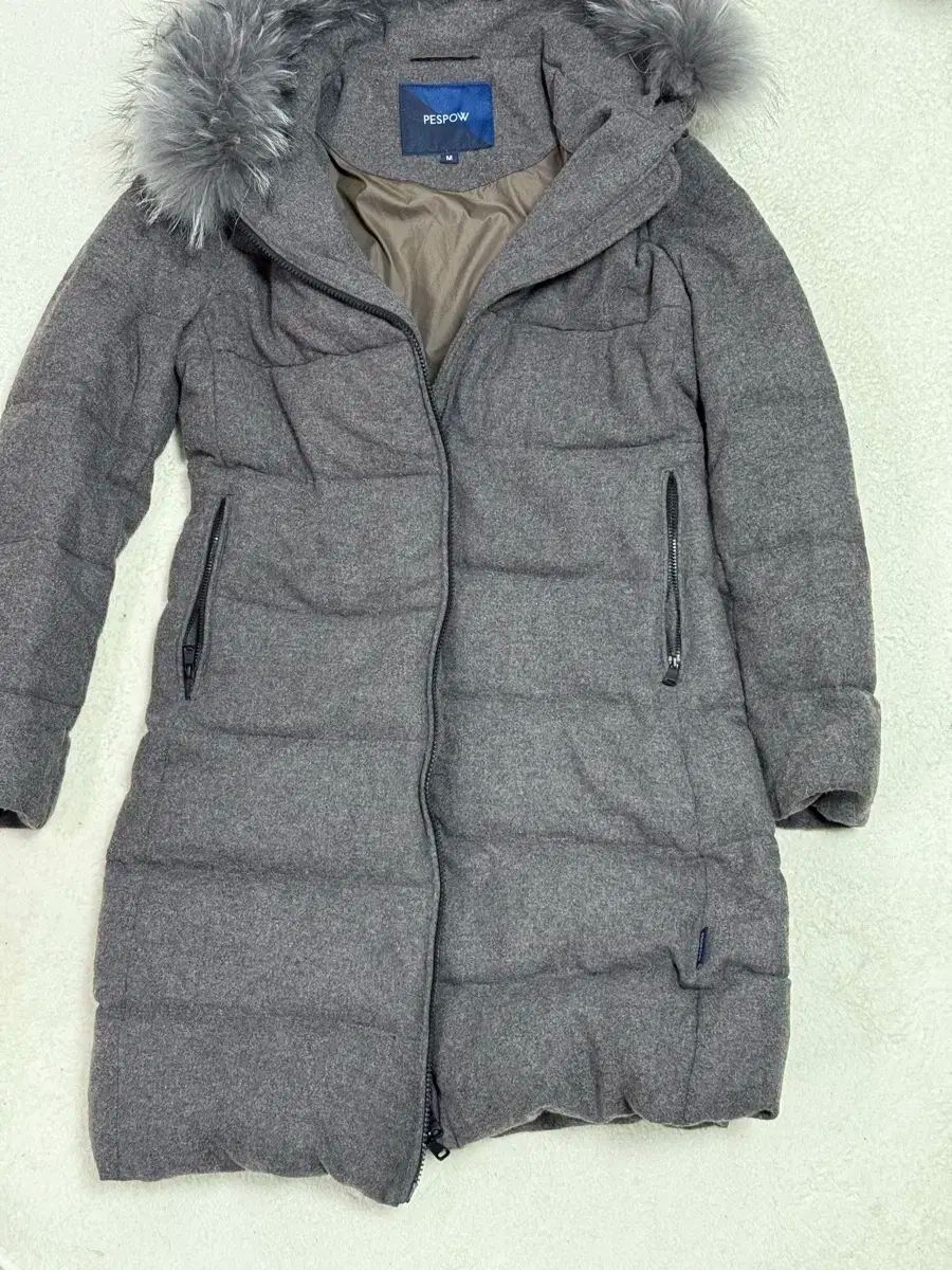 PESPOW レディース ファー フード ダウン M サイズ