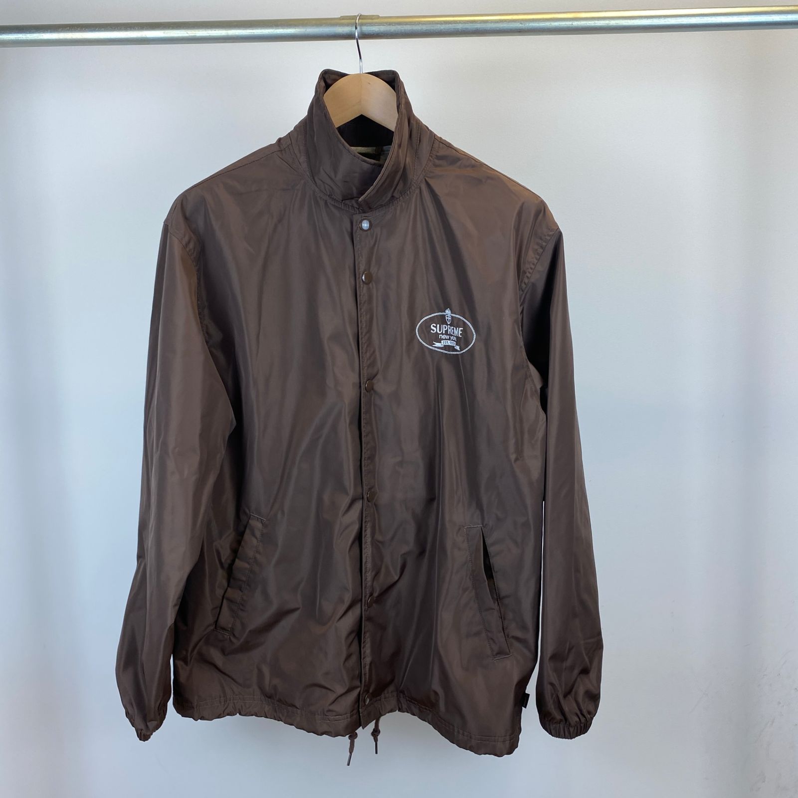 SUPREME crest coaches jacket メンズ L 茶系【中古】 - メルカリ
