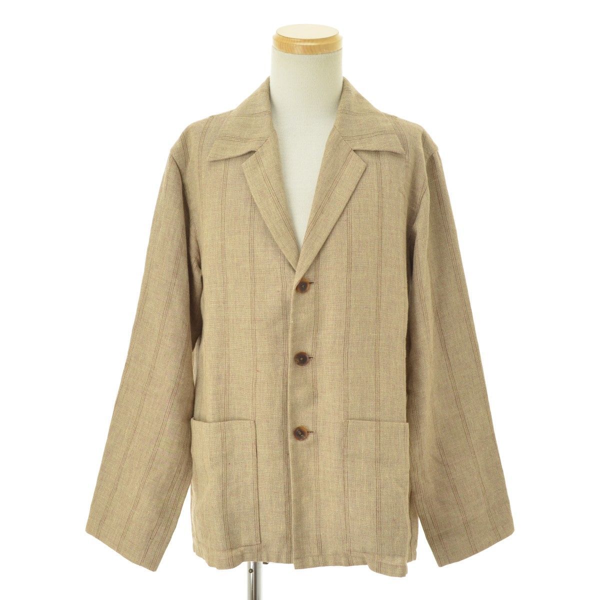 AURALEE】19SS A9SB02LW LINEN WOOL SILK SHARK SKIN SHIRTS