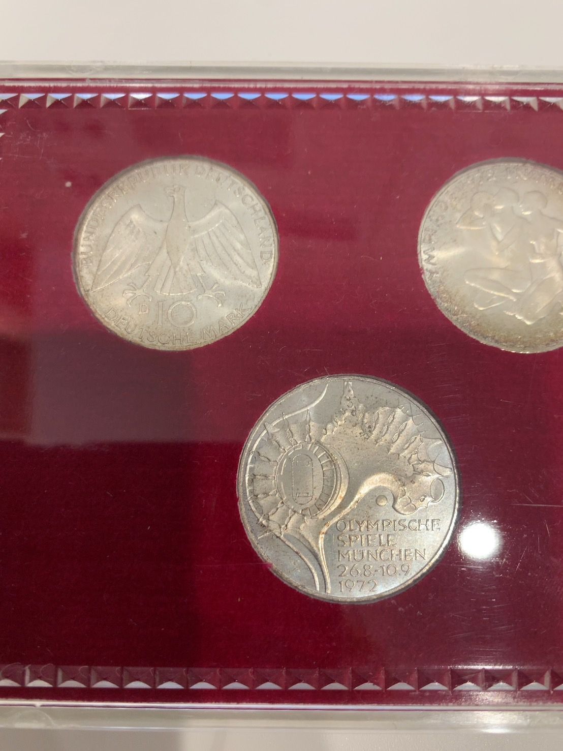 1972年ミュンヘンオリンピック記念10マルク銀貨 5枚セット ☆ ドイツ ☆ 1972年ミュンヘンオリンピック記念10マルク銀貨 5