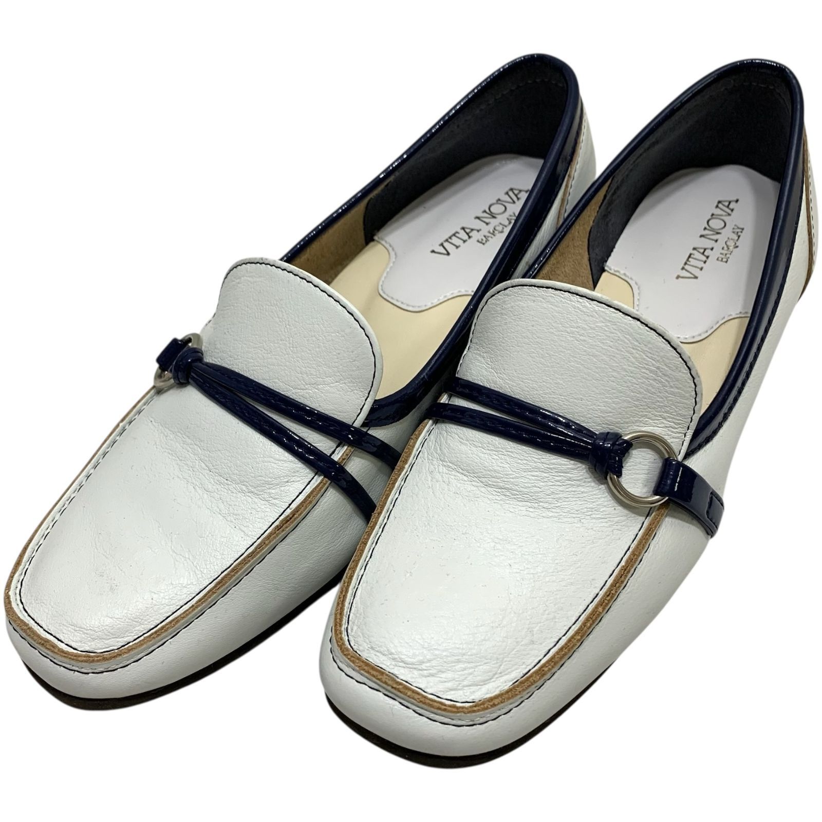 美品】ヴィタノーヴァ (24) モカシン ローファー フラット