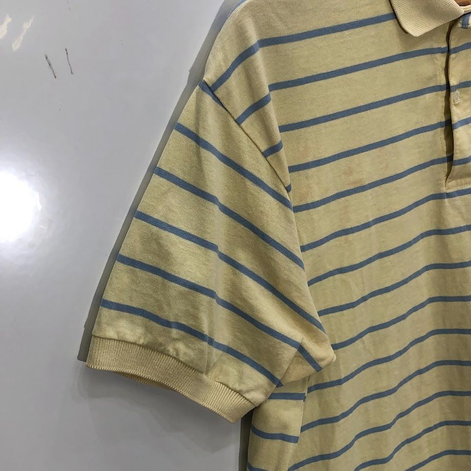 【希少】ポロラルフローレン スウェット 90s ボーダー 刺繍 ワッペン 洗練 RALPH LAUREN ラルフローレン タンクトップ ボーダー 刺繍 90cm