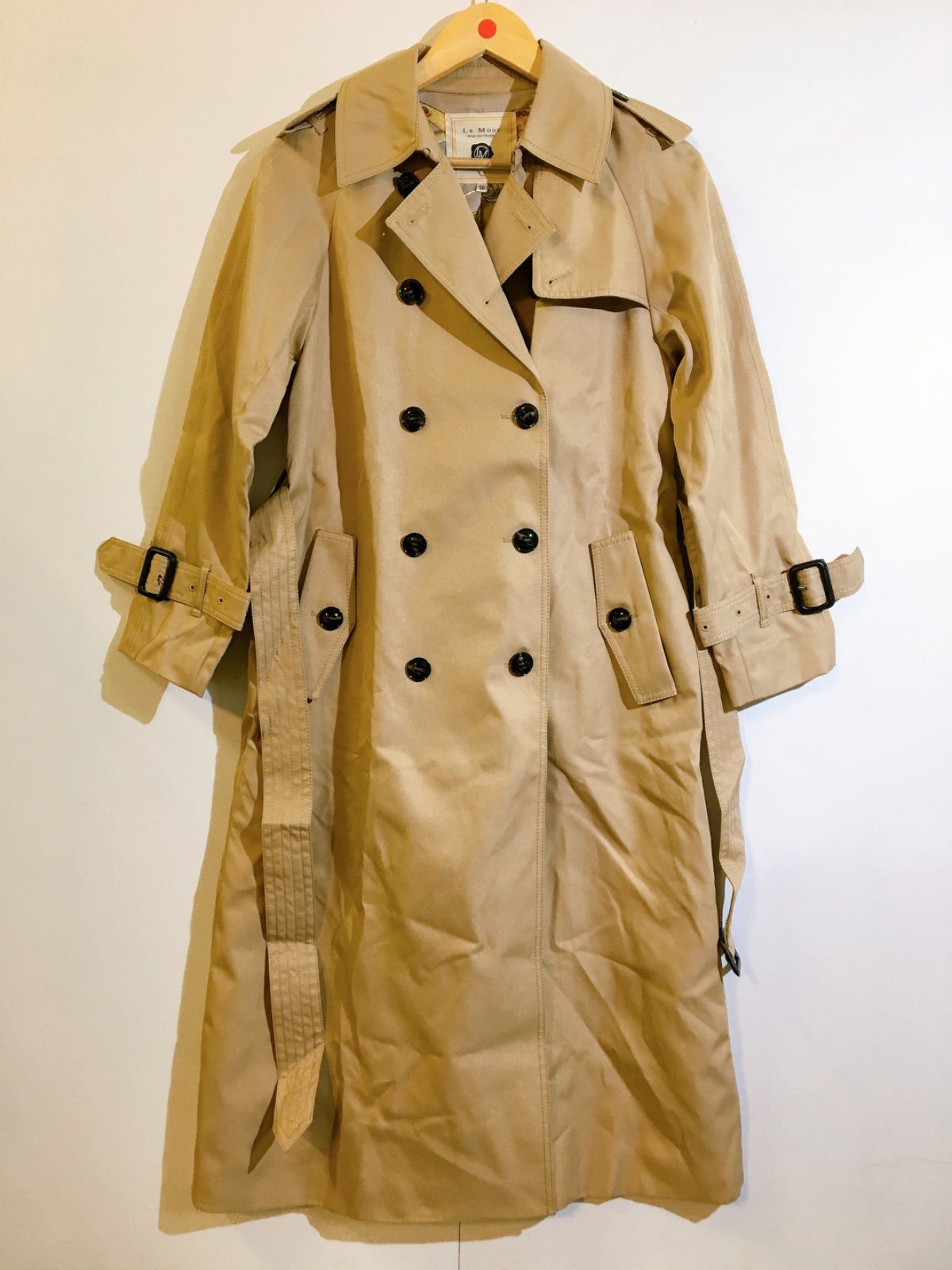 美品】La mode ラモード トレンチコート ベージュ 38サイズ