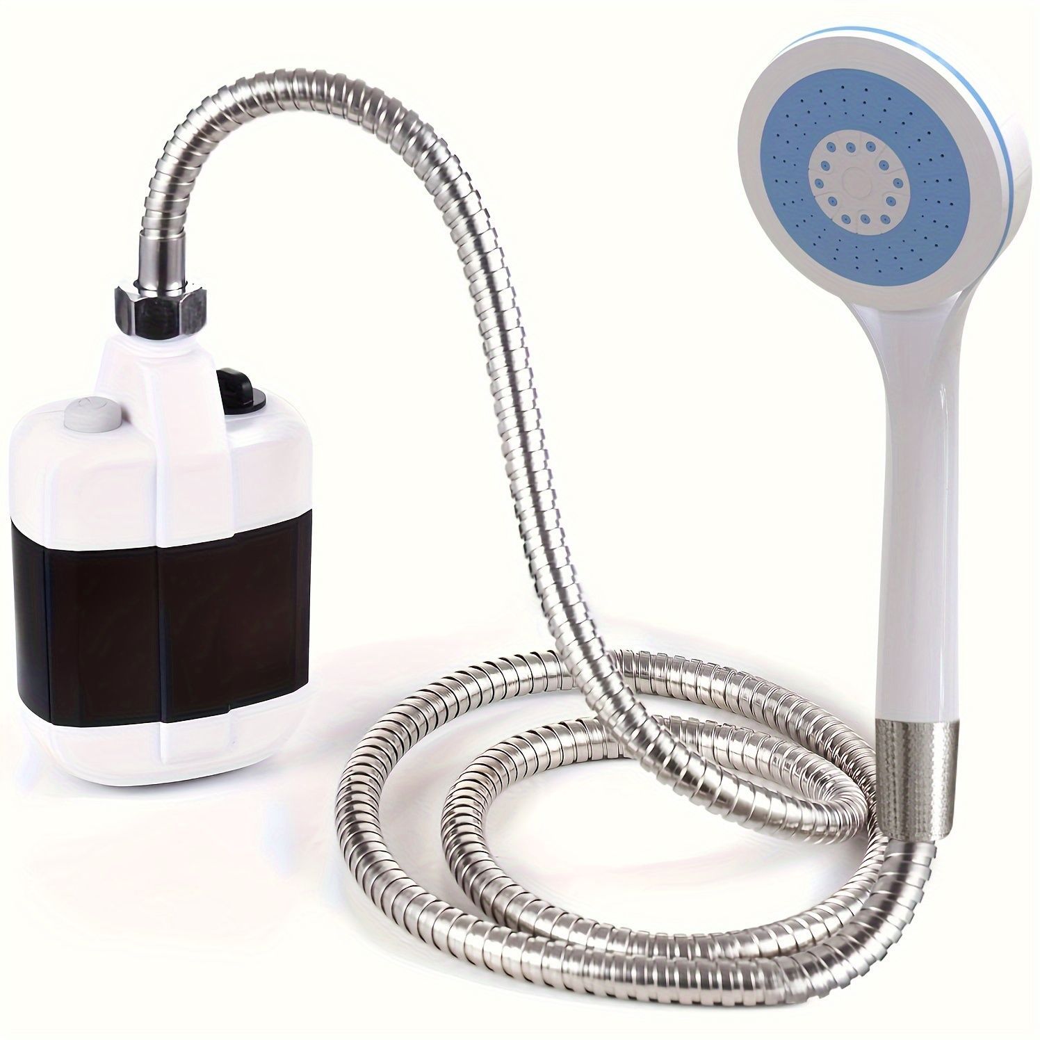キャンプ　海水浴　ポータブル電動シャワー　シャワーポンプ　給水 ポータブルシャワー 電動 簡易シャワー ポンプ タンク 携帯用 車