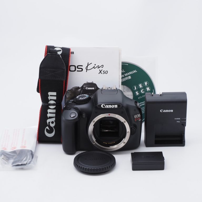Canon デジタル一眼レフカメラ EOS Kiss X50 ボディ ブラック KISSX50BK-BODY - 1