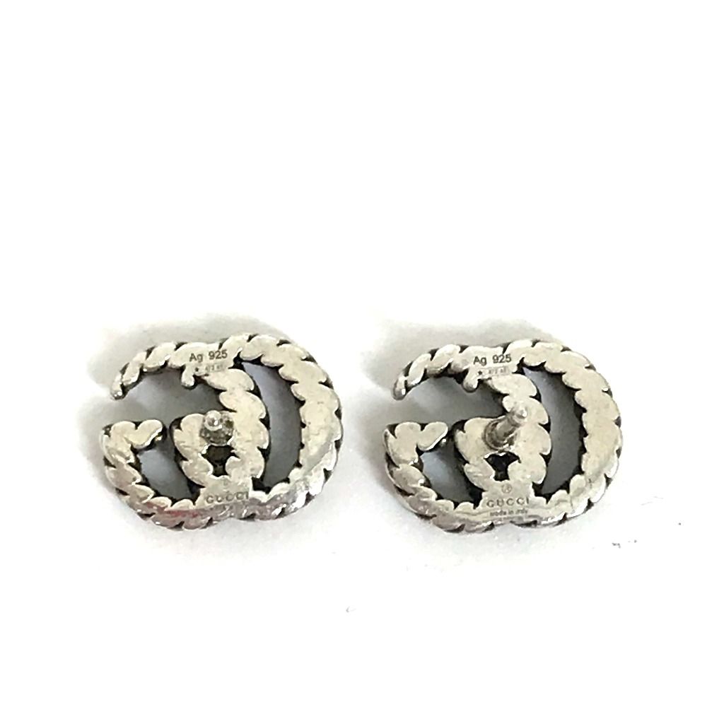 GUCCI グッチ GG マーモント ダブルG ピアス SV925 GUCCI グッチ ピアス ダブルG SV925 - メルカリ