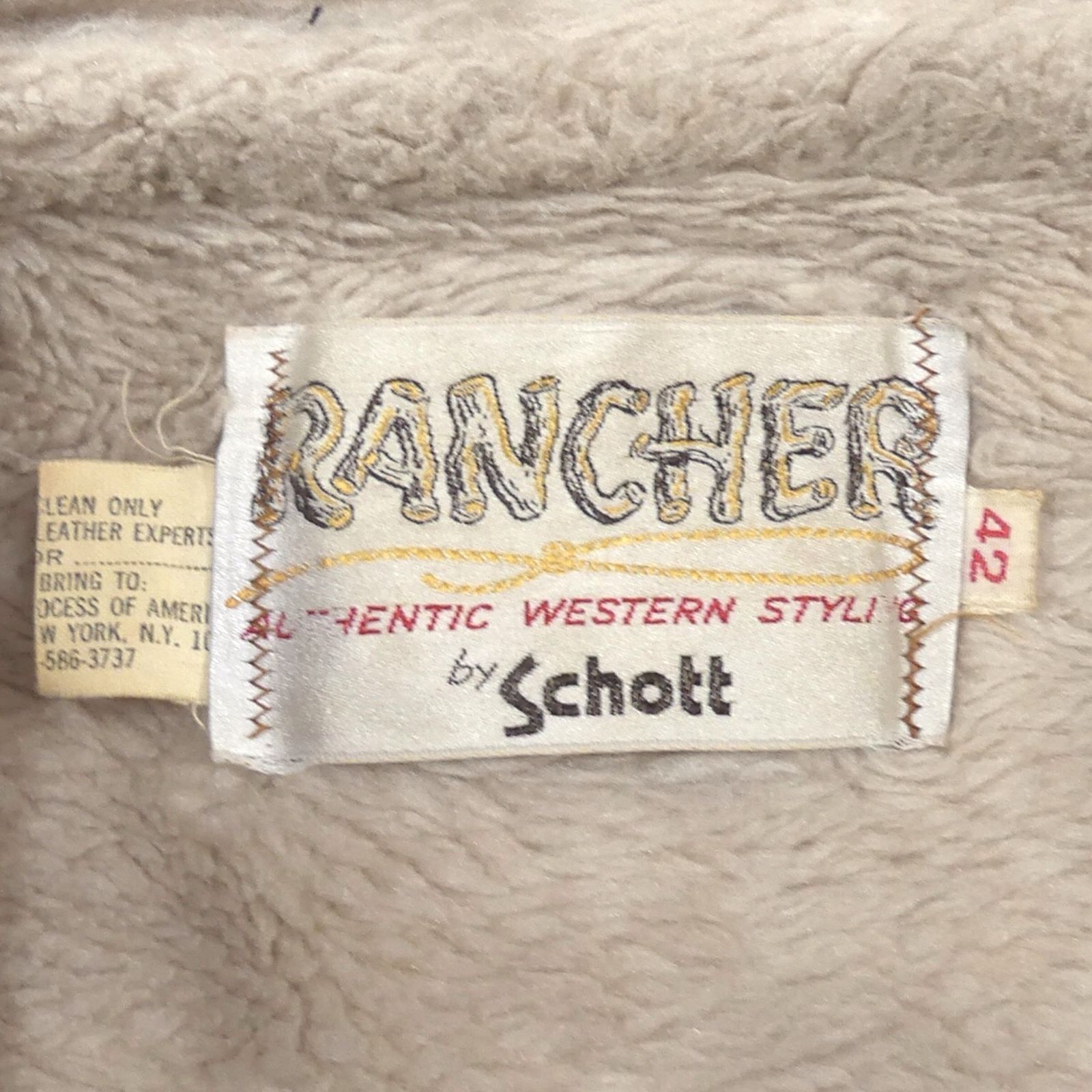 アメリカ製 Schott ショット ムートンジャケット 42 ムートンコート XL