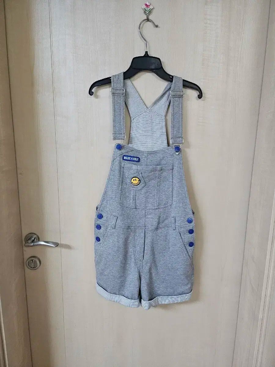 パーリーゲイツ メイドフォーゴルフ グレー サスペンダー ハーフパンツ