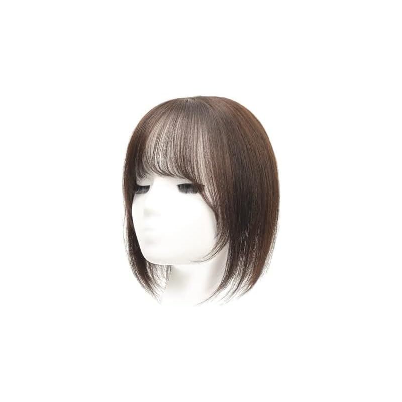 前髪 部分ウィッグ つむじ 100%人毛 ヘアピース 自然 前髪