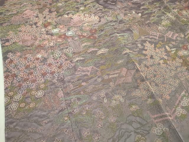 平和屋本店□極上 中国三大刺繍 スワトウ刺繍 汕頭刺繍 総刺繍 訪問着