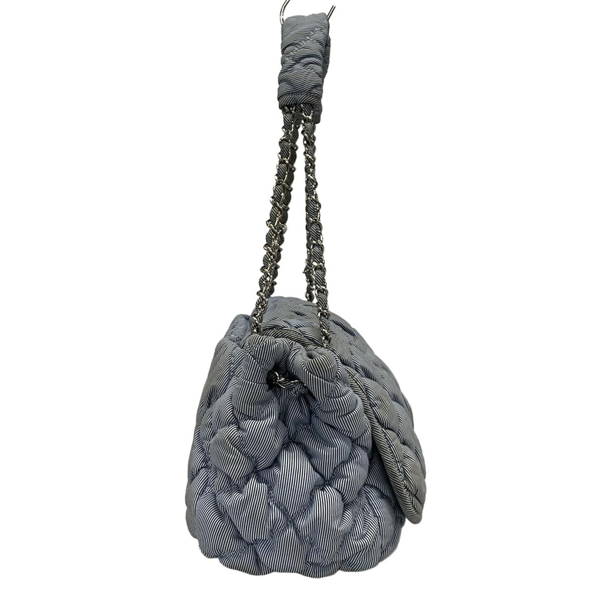 CHANEL シャネル ショルダーバッグ 紺 - 4500124N0076 CHANEL(シャネル) ショルダーバッグ バブルキルト ライトブルー
