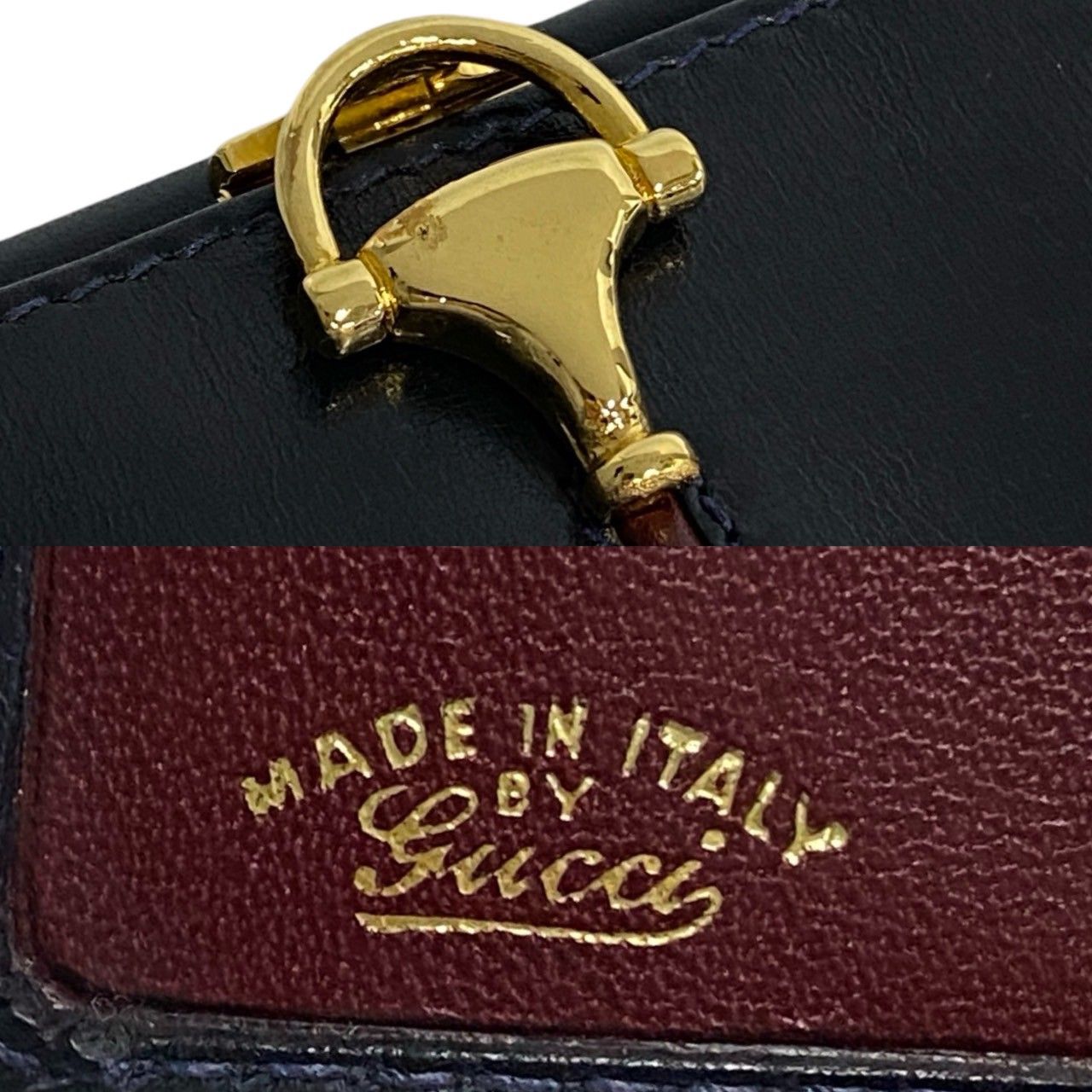 極 美品 GUCCI グッチ オールドグッチ ヴィンテージ ホースビット 金具 