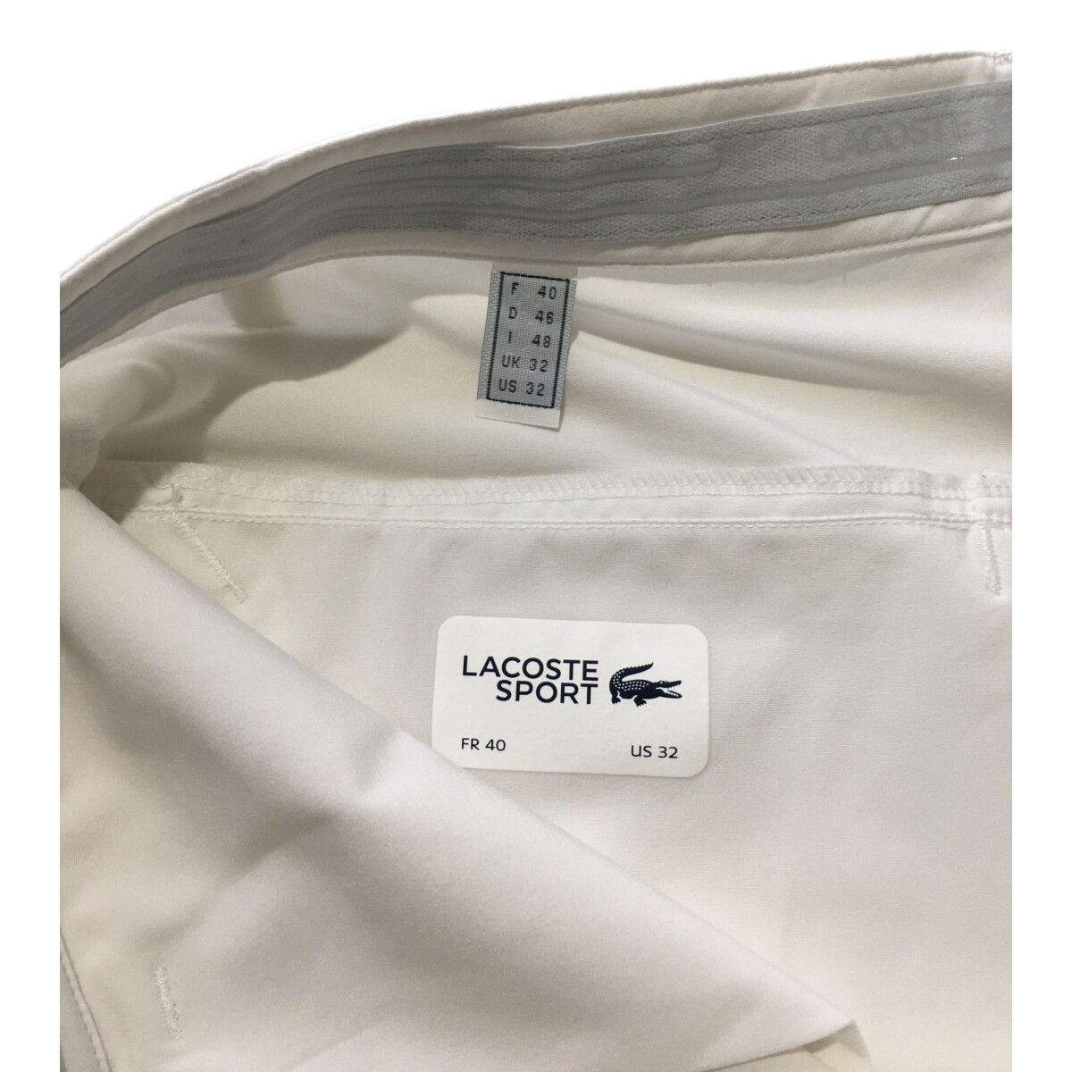 中古 メンズ ラコステ LACOSTE ハーフパンツ US32(L相当) 白