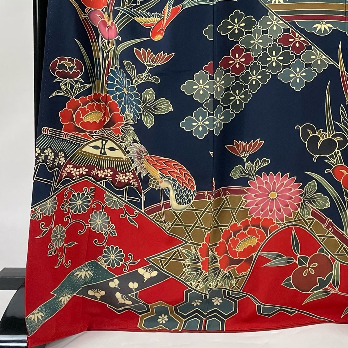 総絞り 牡丹 菊花 花模様 振袖 成人式 晴れの日 着物 032a p 【公式通販】