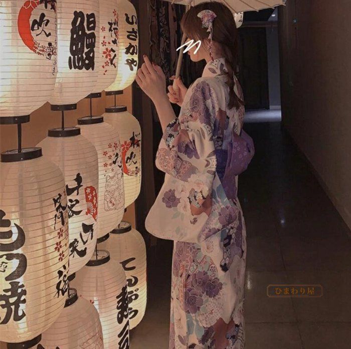花柄 和服