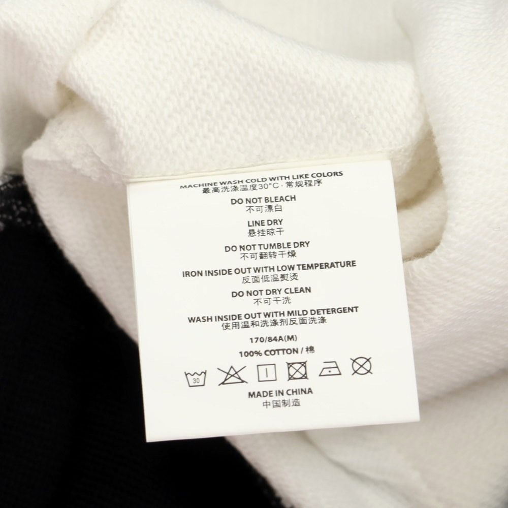 付属品なしクロット CLOT 2023年春夏 × Fragment Design コットン プルオーバー パーカー ホワイトxブラック【サイズM】【メンズ】