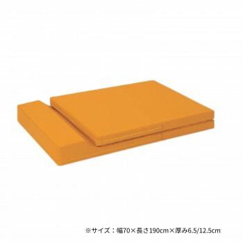 送料無料キャンペーン中！ 高田ベッド製作所 二つ折れ仮眠マット 幅70×長さ190cm オレンジ TB-818 100品質保証！