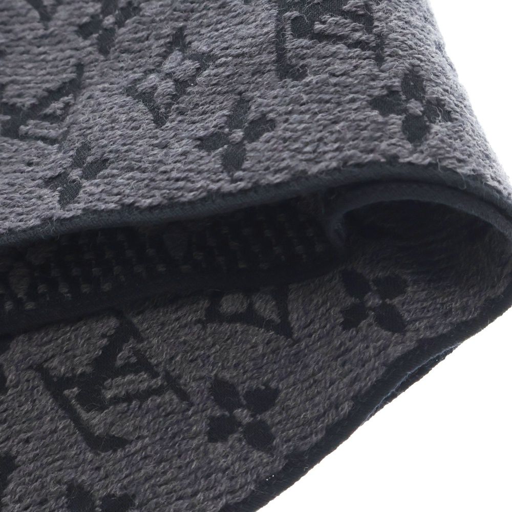 【美品】Louis Vuitton ルイヴィトン グレー マフラー M78526 すぐ届!! ヴィトン シンプル マフラー ビジネス スーツ に