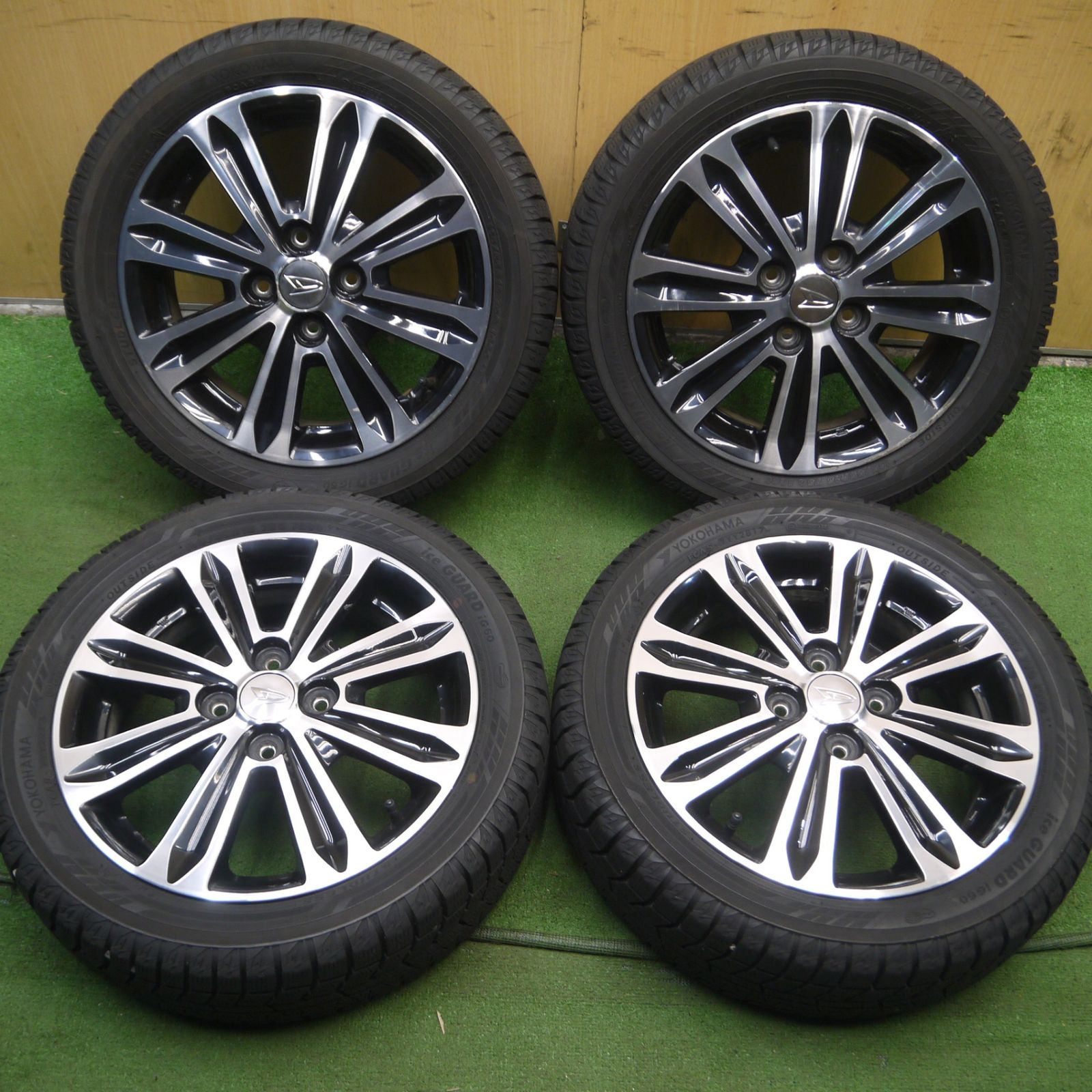 送料無料* バリ溝！9分☆ダイハツ LA600S タント カスタム 純正