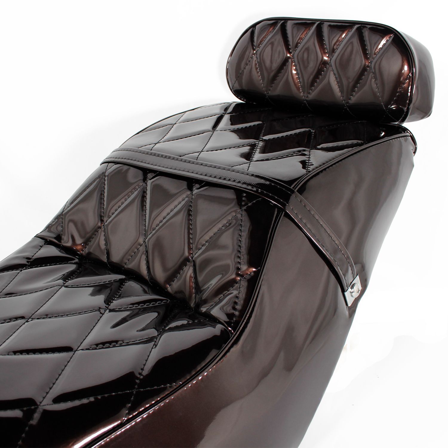 エナメル カスタム シート ホンダ フュージョン MF02 ブラウン 茶色