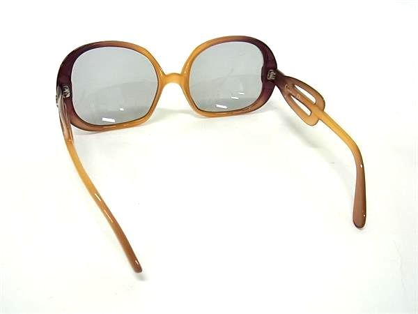 クリスチャン ディオール サングラス メガネ レディース フルリム CDロゴ クリアグリーン×ブラック×レッド系 中古