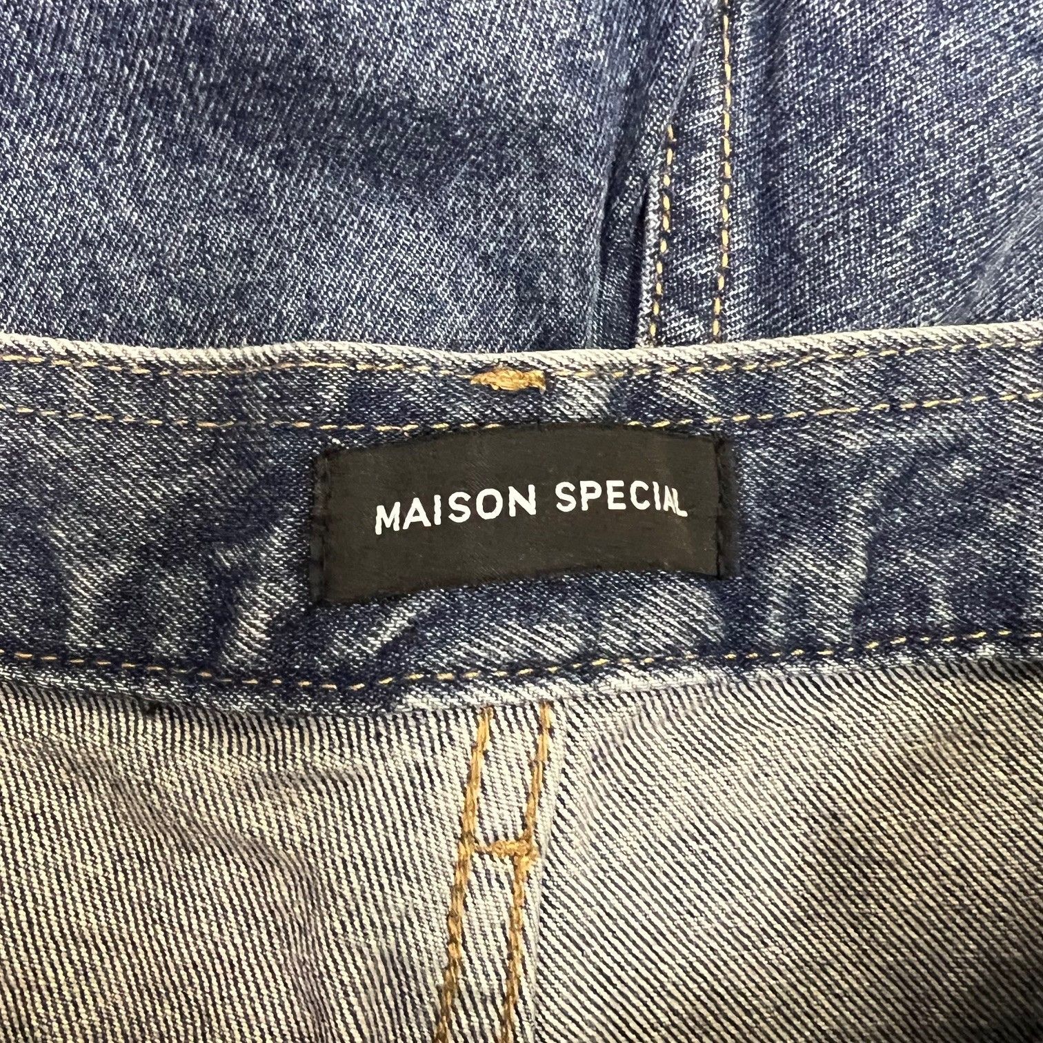 メゾンスペシャル　スクエアカットデニム メゾンスペシャル スクエアカットデニム MAISON SPECIAL（メゾン