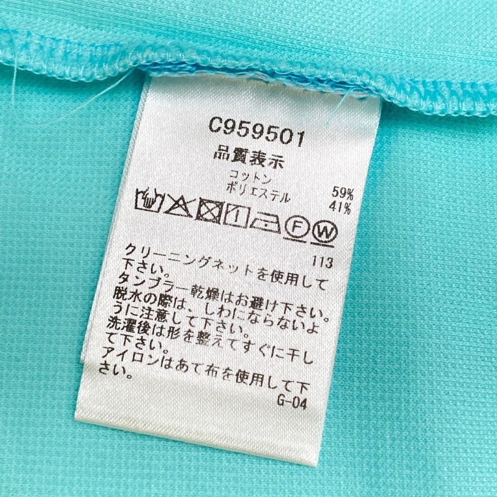 サイズ：2 PICONE CLUB ピッコーネクラブ  半袖ポロシャツ  ブルー系 [240101449157] ゴルフウェア レディース ストスト サイズ：2 PICONE CLUB ピッコーネクラブ 半袖ポロシャツ ブルー