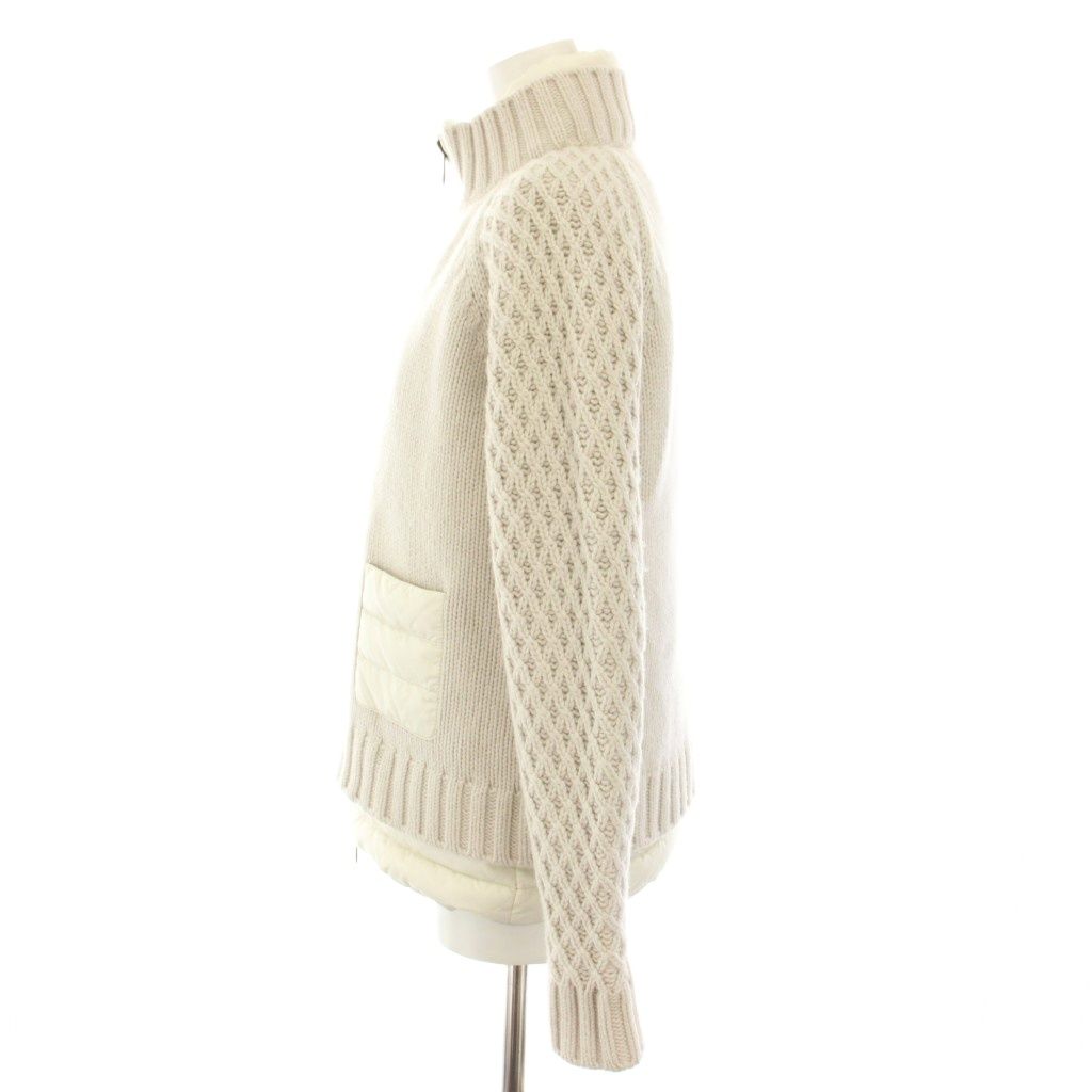 美品 40 近年 デュベティカ カシミヤニット ダウンコート エルボーパッチ 美品 40 近年 デュベティカ カシミヤニット ダウンコート エルボーパッチ