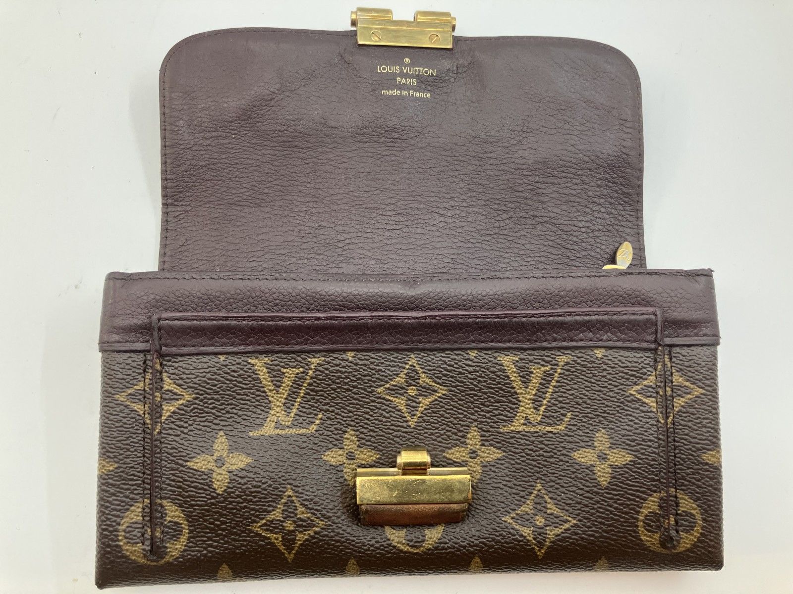 【美品】ルイヴィトン　長財布　ポルトフォイユ　エリゼ　モノグラム　M60361 ルイヴィトン モノグラム 長財布 M60361 19.5×11cm