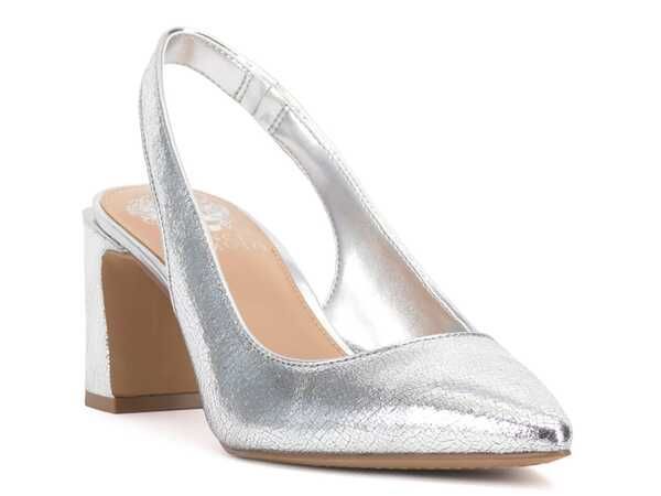 【送料無料】 ヴィンスカムート レディース パンプス シューズ Hamden Pump Silver llic