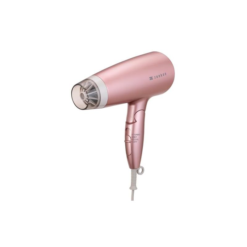 ゼンケン電磁波低減 ヘアケアドライヤーZD-750 (ピンク)
