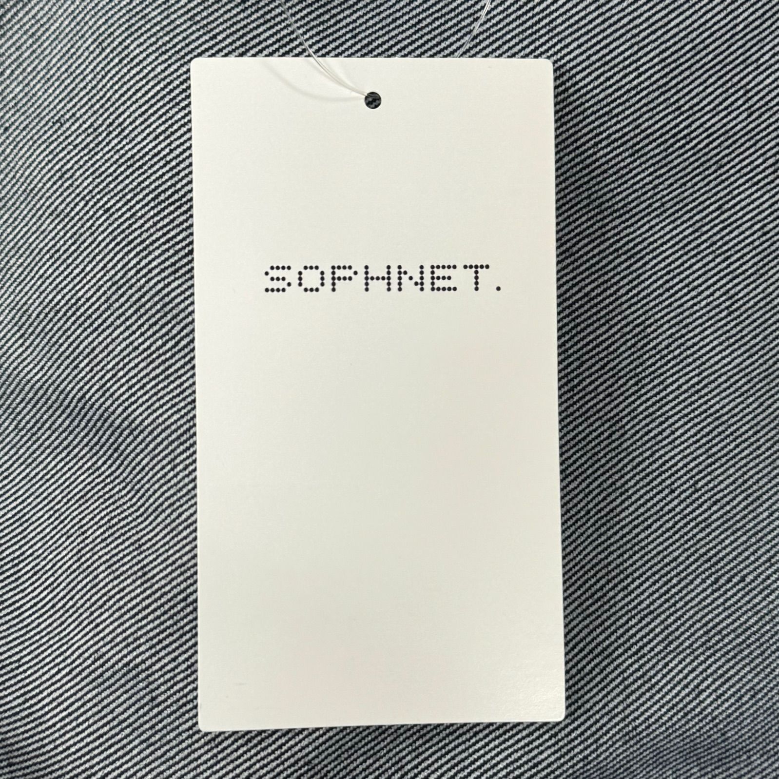 【23SS】SOPHNET ソフネット ノーカラー デニムジャケット インディゴ 定価49500円 新品 SOPHNET. 23SS NO COLLAR JACKET SOPH-230047