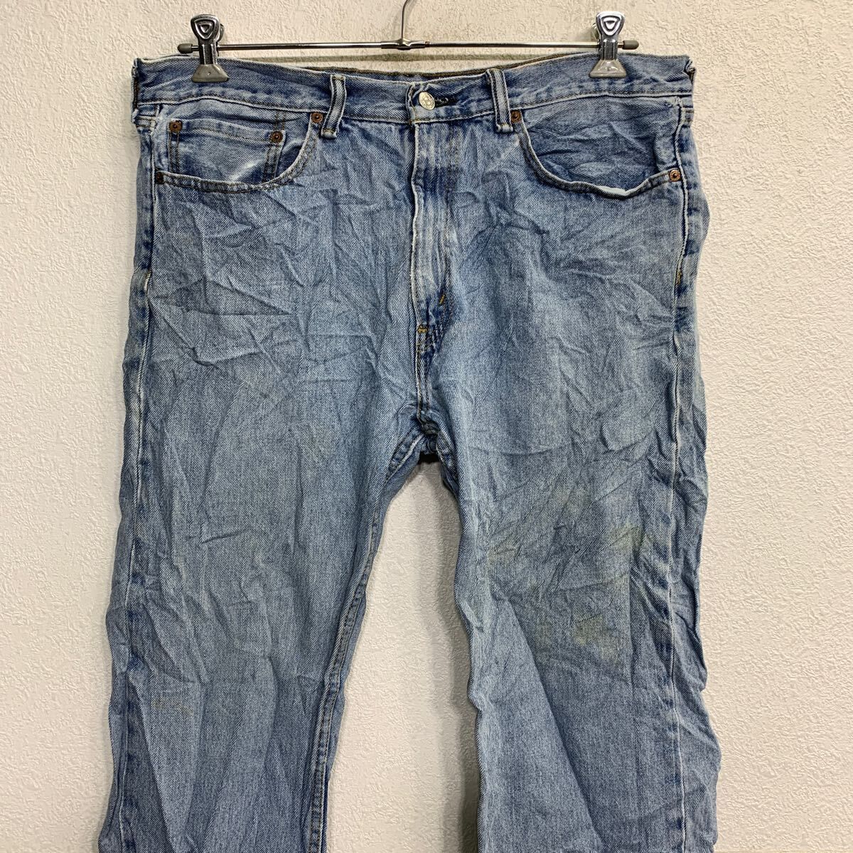 W32★古着 ジーンズ Levis リーバイス 505 メンズ コットン 紺 ネイビー デニム 24sep10 中古 ボトムス ジーパン Gパン ロング パンツ 中古古着 Levi\u0027s 505 デニムパンツ W32 リーバイス