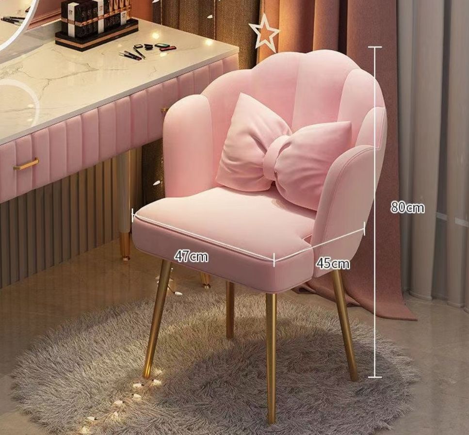人気推薦◇化粧椅子、家庭用女性用寝室花びら椅子、背もたれが軽い高級