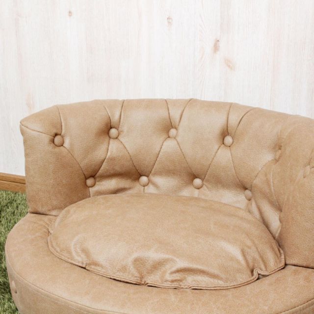 チェスターフィールド風コンパクトペットソファー