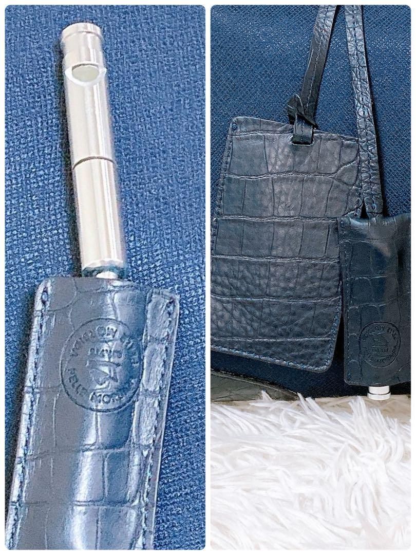 ビジネスバッグ クロコ型押し