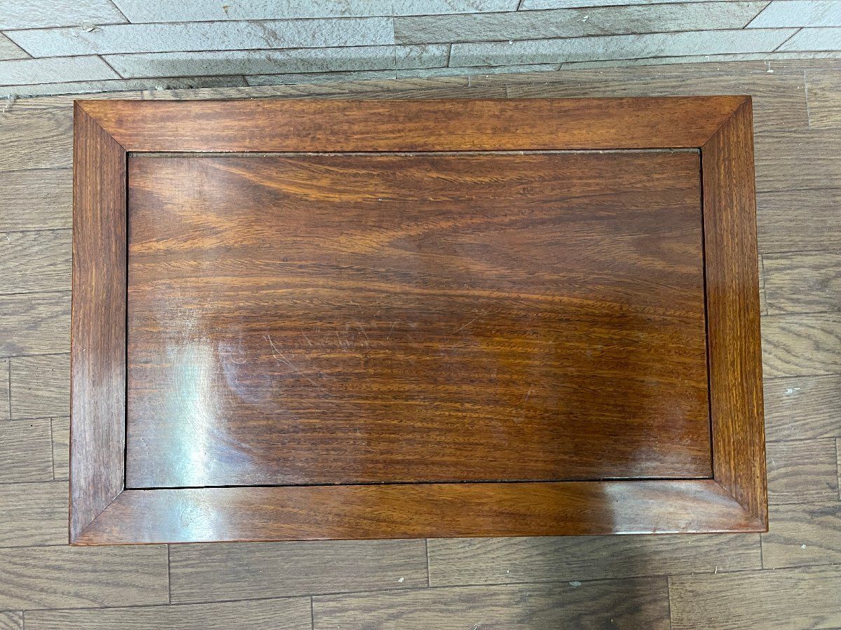 □花台 唐木 飾り台 盆栽棚 床の間 茶道具 和風家具 置物台 香炉 昭和