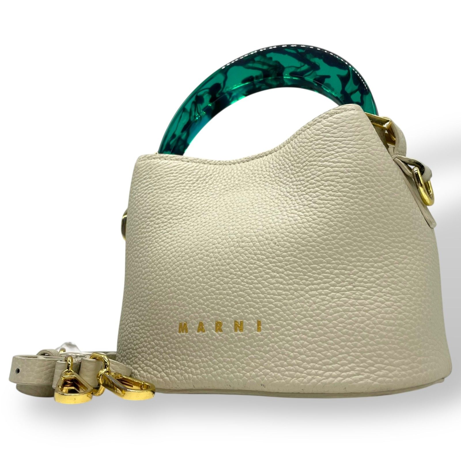 極美品 MARNI マルニ Venice ヴェニス ミニバケットバッグ 