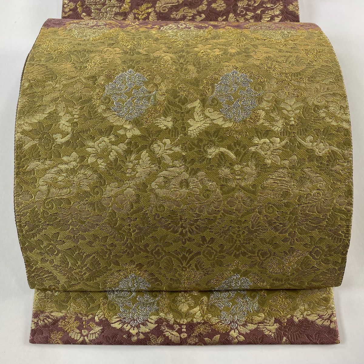 (最終市) No.2406 未使用シリーズ正絹菱縞箔袋帯　超美品 最終市) No.2406 未使用シリーズ正絹菱縞箔袋帯 超美品 - メルカリ