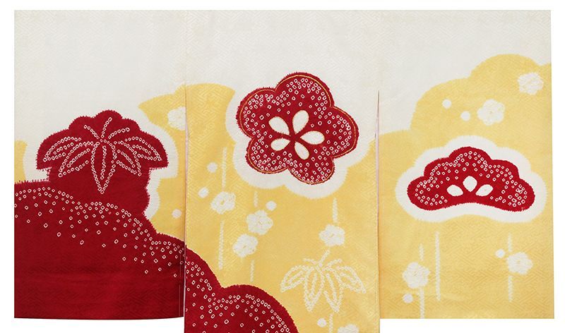 お祝着 工芸松竹梅図特撰文様