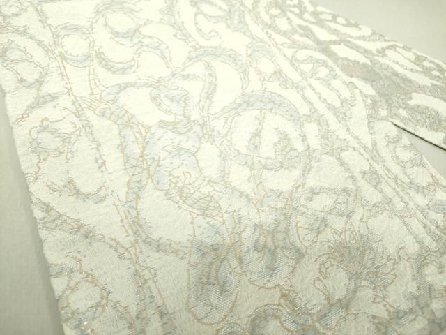 平和屋着物○世界的友禅作家 千地泰弘 九寸名古屋帯 千地天女 更紗花