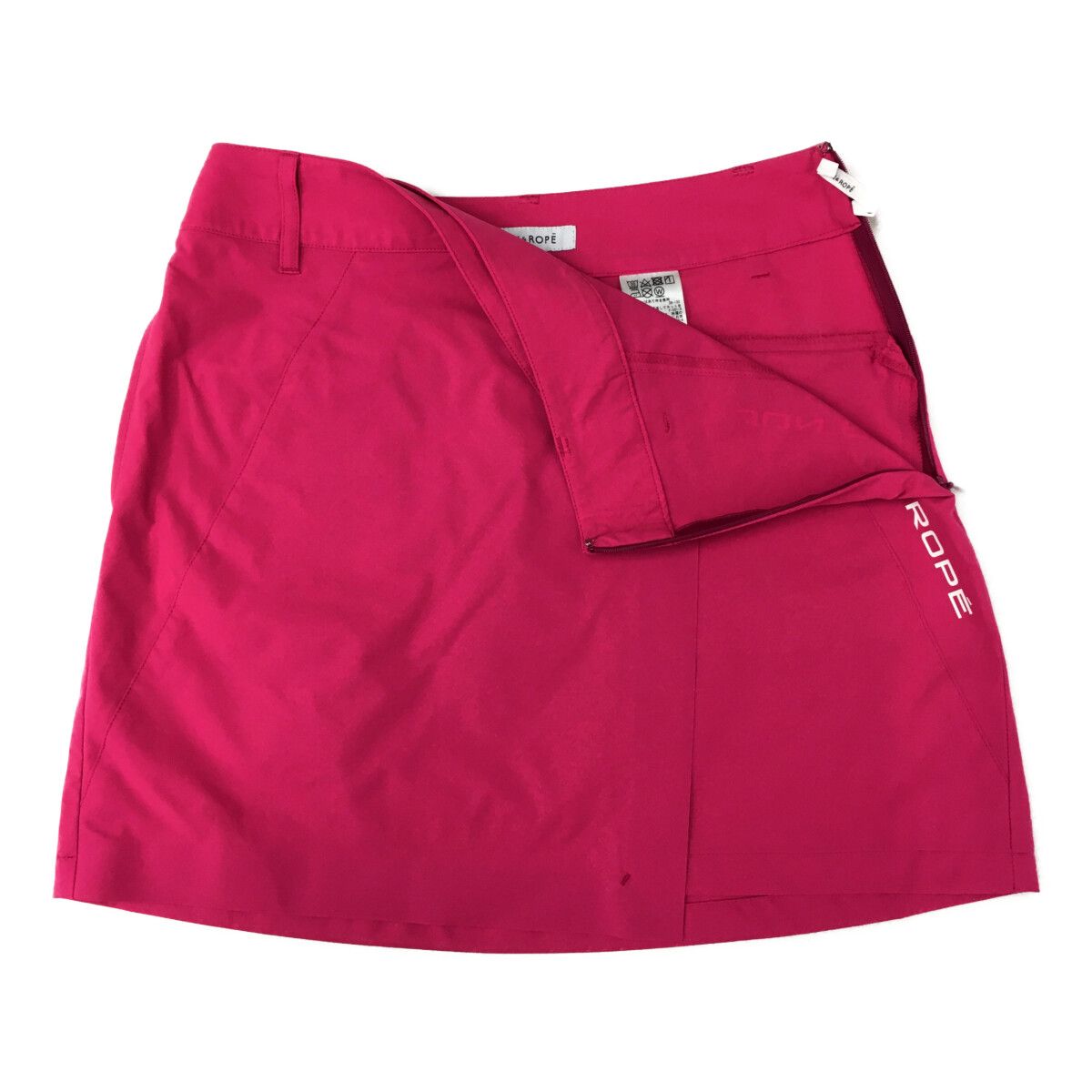 JUN&amp;ROPE’ - coco 中古 ジュン＆ロペ JUN&amp;ROPE レディース スカート S ピンク ラップ風 インナーパンツ付き 中古 レディース ジュン＆ロペ JUN&ROPE スカート S ピンク